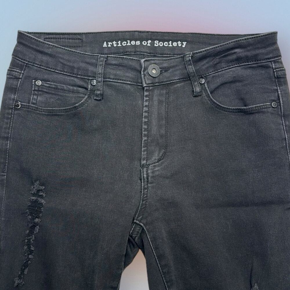 ARTICLES OF SOCIETY Women’s 27 Black Distressed Skinny Jeans